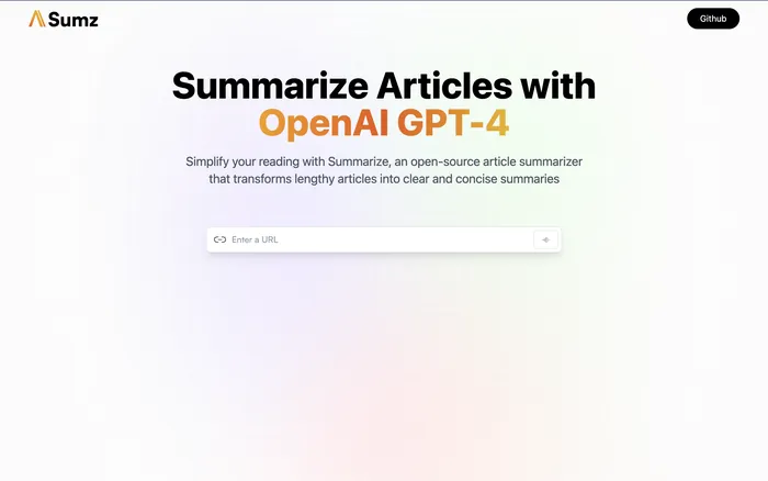 Sumz article summarizer